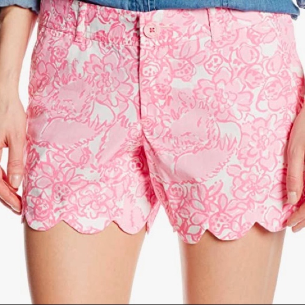 ✨ Lilly Pulitzer Pink Patterned Buttercup Shorts